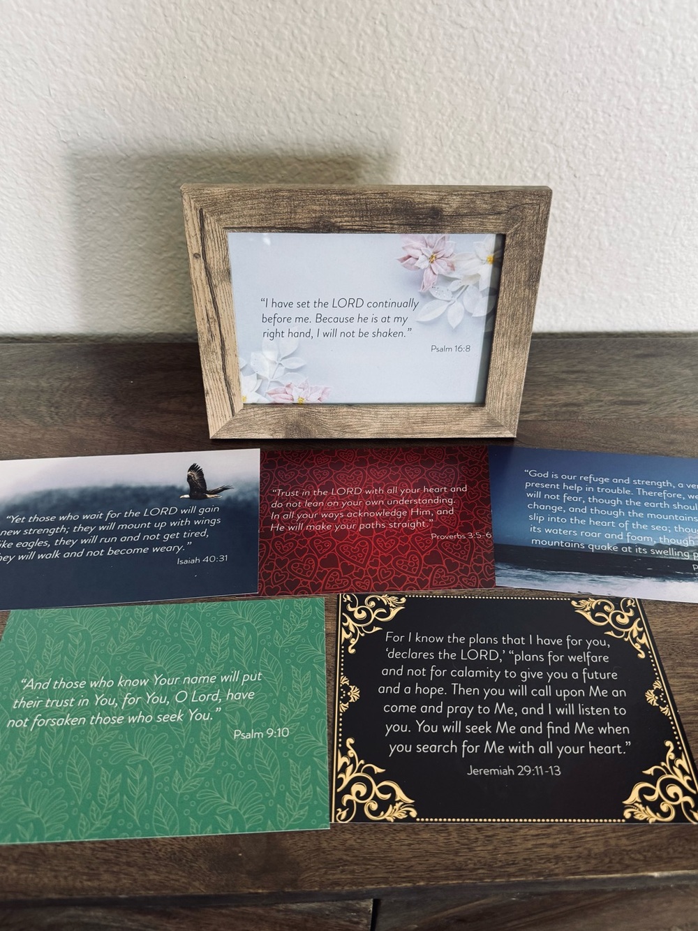 Inspirational Bible Verse Framed Interchangeable Scripture Art